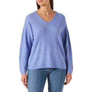 Vero Moda Damestrui, Vmcrewlefile Ls V-hals Blouse Noos, Jacaranda - Details: Melange