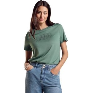 T-shirt met opschrift, watergroen, 46, Water Groen