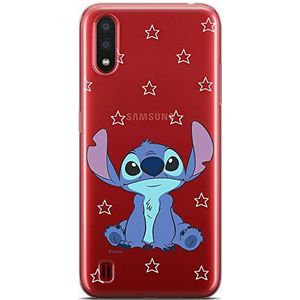 ERT GROUP Origineel en gelicentieerd Disney Lilo & Stitch 006 beschermhoes voor Samsung A01 origineel en officieel gelicentieerd Disney Lilo & Stitch 006 perfect aan de vorm van de mobiele telefoon, gedeeltelijk transparant