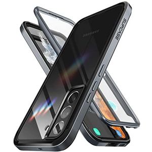 SUPCASE UB Edge Pro Series beschermhoes voor Samsung Galaxy S22 Plus 5G (Versie 2022), dunne transparante beschermhoes met geïntegreerde displaybescherming (zwart)