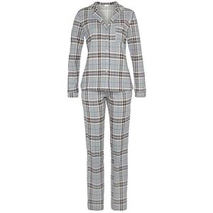 s.Oliver Ak-30-50 Pijama dames set, blauw/grijs/geruit