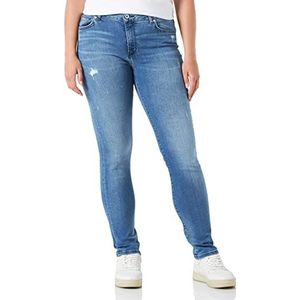 Mustang Style Shelby Skinny Jeans voor dames, middenblauw 585, 27W / 32L, middenblauw 585