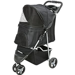 TRIXIE 28958 kinderwagen, afmetingen: 47 x 100 x 80 cm, zwart