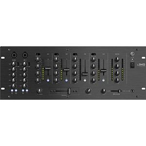 Img stage line 6-kanaals stereo mixer dj (mpx-44/sw)