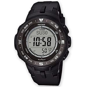 Casio Digitaal kwartshorloge voor heren, met armband van kunsthars, PRG-330-1ER, zwart, riem, zwart., riem