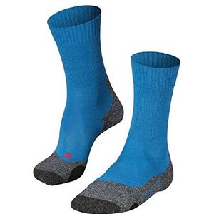 FALKE TK2 Wandelsokken voor heren, met wol, zwart, blauw, vele andere kleuren, trekkingsokken, thermische sokken zonder patroon, met gemiddelde wattering, lang warm om te wandelen, galaxy blauw