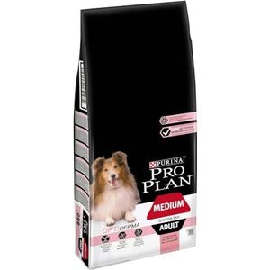 PRO PLAN Medium Adult Sensitive Skin met OPTIDERMA Rijk aan zalm- 14 KG - Brokjes voor volwassen honden van gemiddelde grootte