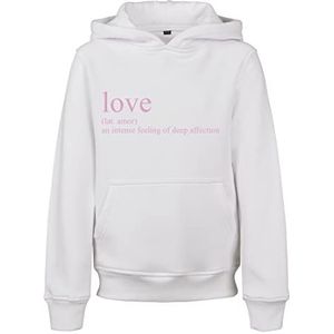 Urban Classics Kinderhoodie/trui Kids 122/128- Love Definition wit