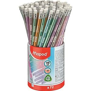 Maped - 6 Crayons Graphite Black'Peps Harry Potter HB Embout Gomme