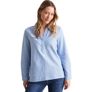 CECIL Chemisier rayé Oxford, Bleu clair frais, XXL