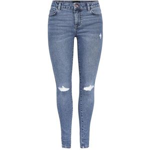 PIECES Pcdana Mw Dest Mb402 Noos skinny jeans voor dames, Medium blauwe denim