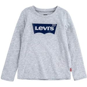 Levi's Kids Top met lange mouwen voor meisjes, grijs gemêleerd, 4 jaar, grijs gemêleerd