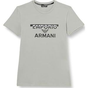 Emporio Armani Shirt pour Homme avec col Rond Megalogo, Galets, XXL