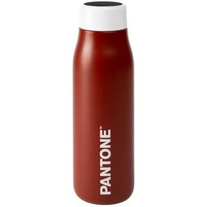 PANTONE™ Thermosfles 500 ml van roestvrij staal met touchscreen voor temperatuurcontrole, thermosfles 24 uur koud en 12 uur warm luchtdicht, mat, geldig als drinkfles voor sportschool, werk, werk