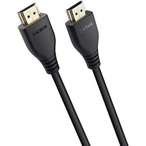 Trust Gaming GXT 731 Ultra High Speed HDMI 2.1-kabel 48 Gbps, 8K @60Hz, 4K @120Hz, 1,8 m, compatibel met PS5, PS4, Xbox One, PC, Smart TV - zwart