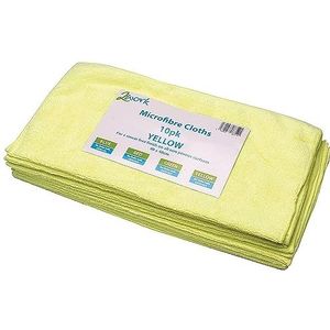 Exel MIYE37AQI microvezeldoeken, multifunctioneel, pluisvrij, 10 stuks, geel