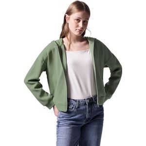 Street One Studio F322638 Trainingsjack voor dames, kort, Leisteen Groen