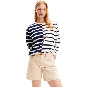 Desigual Jers_tula dames sweatshirt, Wit
