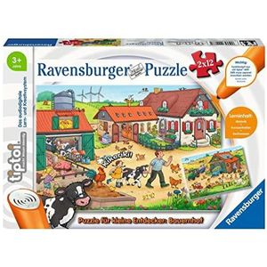 Ravensburger voor kleine ontdekkers: boerderij 00066 Tiptoi kleine ontdekker: boerderij puzzel voor kinderen vanaf 3 jaar, voor 1 speler, geel