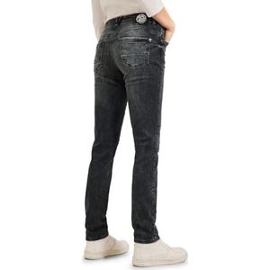 Cecil Losse jeans voor dames, zwart wassingseffect, 25 W/30 L, Zwart gewassen effect