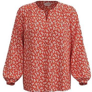 TOM TAILOR Dames blouse 31119 bloemen rood 40, 31119 - Design bloemen rood