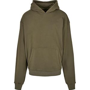 Build Your Brand Ultra Heavy Hoody Hoodie voor heren, Olijf