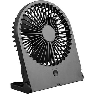 Trio Leuchten - Tafelventilator Breezy H 23 cm oplaadbaar zwart