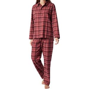 Schiesser Schlafanzug Lang Pijama set, lichtrood, 42 dames, Lichtrood