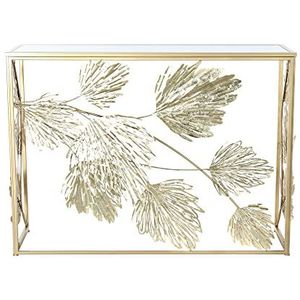 Console DKD Home Decor spiegel bladeren goud metaal 108 x 37 x 79,5 cm