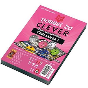 999 Games Dobbel zo Clever Challenge Scoreblok - Dobbelspel - 8+ - 1-4 spelers - 20 minuten speeltijd
