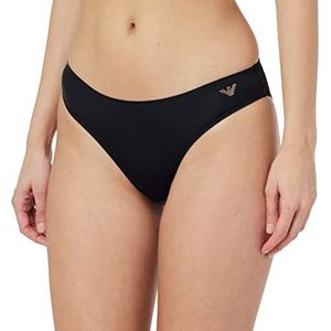 Emporio Armani Vrouwen Second Skin Microfiber Briefs, Zwart, L, zwart.