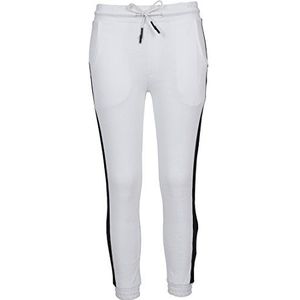 Urban Classics Interlock joggingbroek voor dames, wit (wit/zwart 01248)