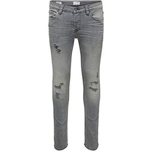 ONLY & SONS Heren Jeans, Denim Grijs