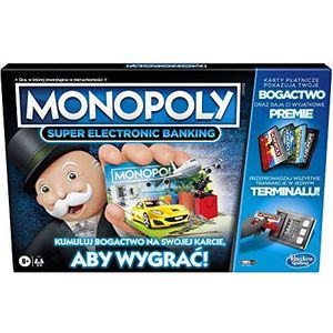 Monopoly Super Electronic Banking gezelschapsspel | elektronische terminal; kies je beloningen; zonder contant geld; nabijheidstechnologie; leeftijdsgroep: vanaf 8 jaar