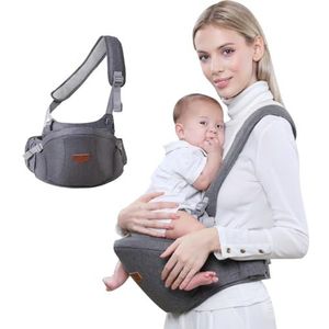SUNVENO Baby Hip Seat Carrier, ergonomische zitting met verstelbare riemen, voorzakken met zachte basis voor baby's van 3 tot 36 maanden