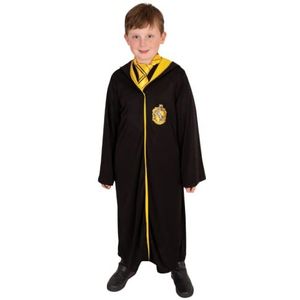 RUBIES - Officieel Harry Potter – Huffelpuf-jurk – kostuum voor kinderen – 7-10 jaar – kostuum zwarte jurk met capuchon – voor Halloween, carnaval – cadeau-idee voor Kerstmis