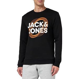 Jack & Jones Jcoluca Sweatshirt met ronde hals Fst Trainingspak voor heren, zwart.
