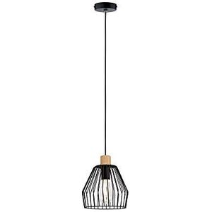 Paulmann 70891 Cameo hanglamp max. 20W IP44 spatwaterdicht plafondlamp metaal hout E27 zonder lamp