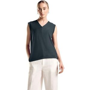 Street One A321467 Gestructureerd T-shirt voor dames, Cool vintage groen