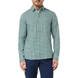 Tommy Jeans TJM Essential geruit overhemd voor heren, malachietgroen/meerdere ruiten, S, Groene malachiet/meerdere tegels