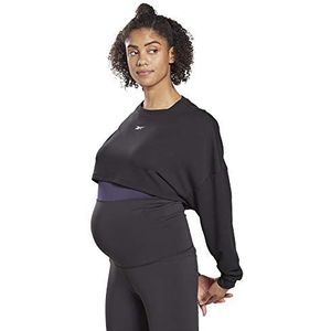 Reebok SR Maternity Sweatshirt met lange mouwen voor dames, zwart, S