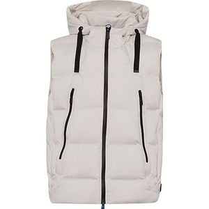 BRAX Largo Light Tec - modern gewatteerd vest voor heren, Gebroken wit