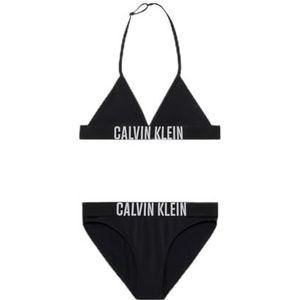 Calvin Klein Driehoekige bikini set nylon driehoek beha meisjes, Zwart