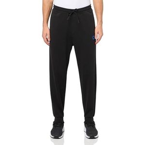 HUGO Smiley Logo Cotton Sweatpants Trainingsbroek voor heren (1 stuk), Zwarte raaf, XXL