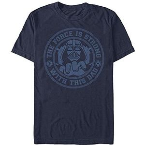 Star Wars T-shirt à manches courtes unisexe Vader Dad Organic, Navy Blau, S