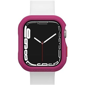 OtterBox All Day Bumper voor Apple Watch Series 9/8/7-45 mm, schokbestendig, valbescherming, elegante beschermhoes, beschermt het scherm en de randen, roze/rood