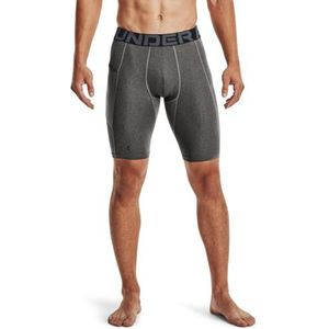 Under Armour HeatGear Armour Long Shorts, Carbon Heather (090)/zwart