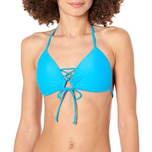 Body Glove Smoothies Baby Love Solid Molded Cup Push Up Triangle Bikini Top Zwempak Bikini Dames, rib