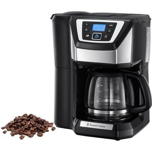 Russell Hobbs Koffiezetapparaat, koffiezetapparaat, halfautomatisch, koffiemolen, zeer stil, 22000-56 Chester