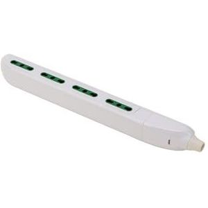 FANTON 47408 SLIM stekkerdoos 4 dubbele stopcontacten zonder kabel, handig voor nauwe plaatsen, achter meubels en nachtkastjes
